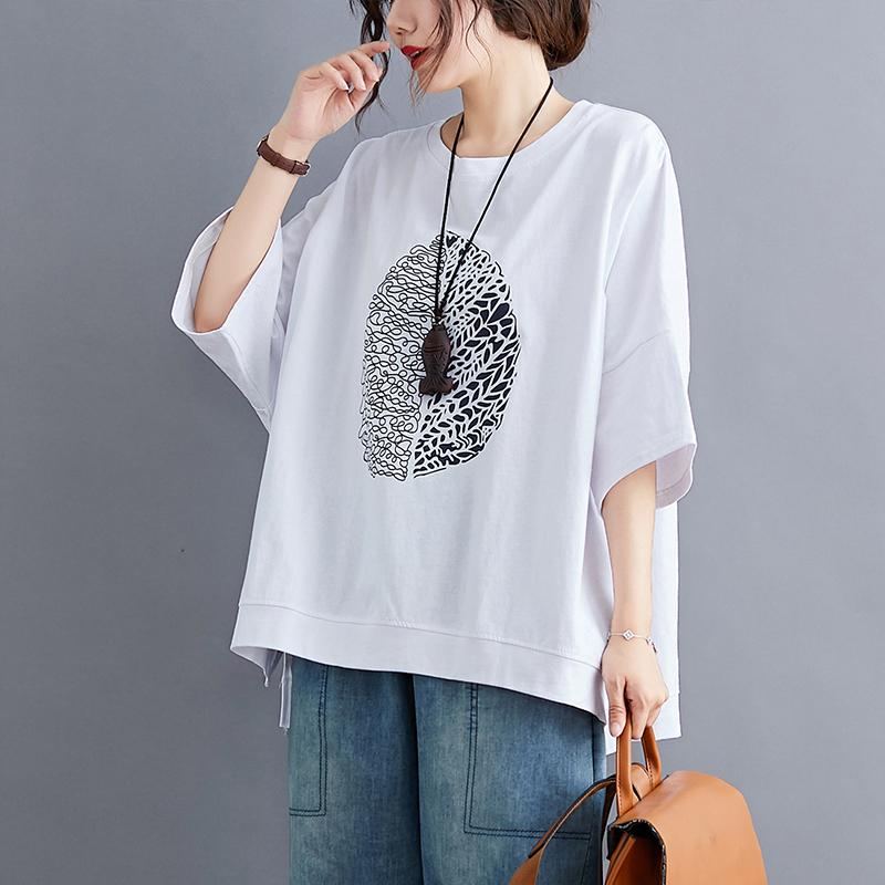 Over Size Summer Loose Casual T-shirt Rosa