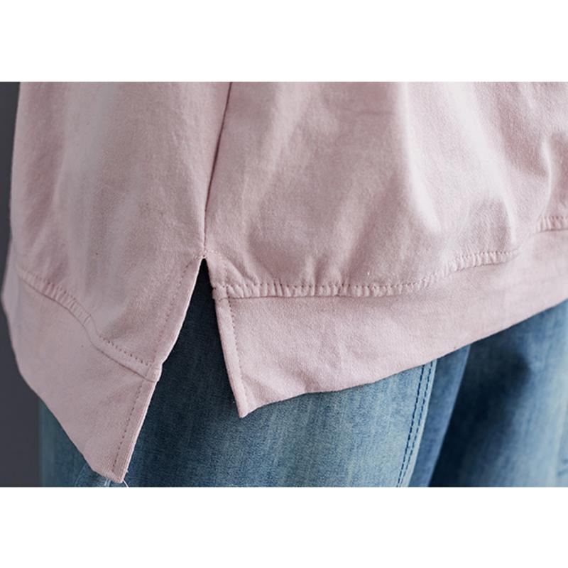 Over Size Summer Loose Casual T-shirt Rosa