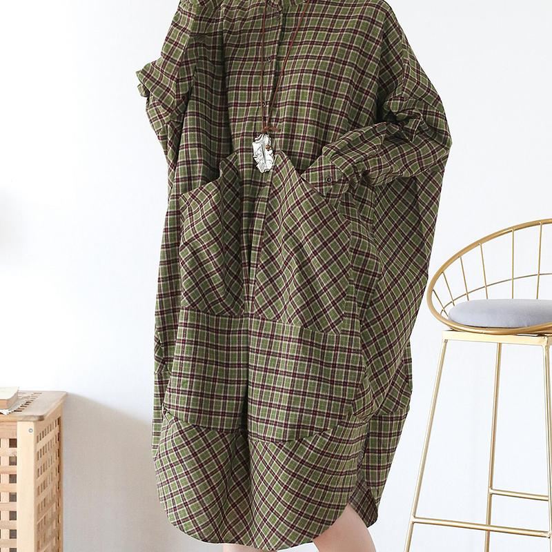 Lattice Loose Big Pocket Dress