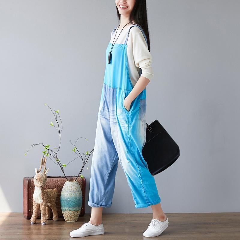 Candy Color Splicing Holes Justerbara Sling Rompers Jumpsuits