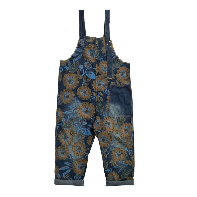 Dam Denim Retro Lös Jumpsuit