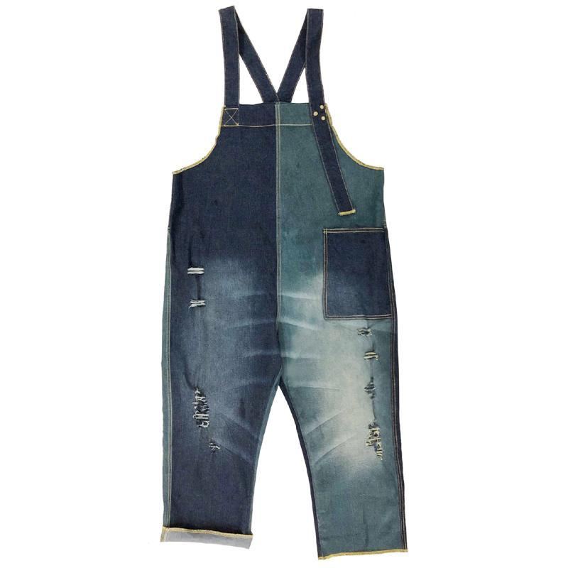 Denim Höst Retro Matchande Jumpsuit