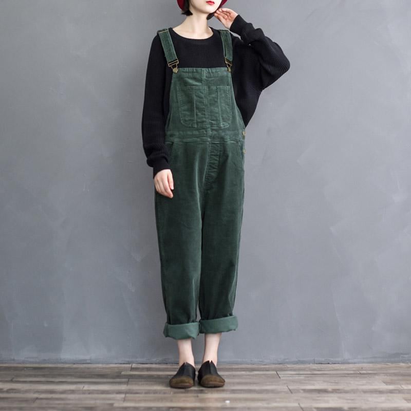 Retro Lös Bredbens Jumpsuit För Kvinnor