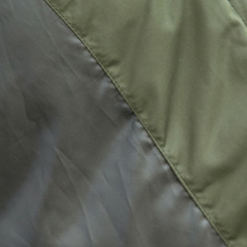 Lös Casual Solid Army Green Down Vinter Tjock Rock