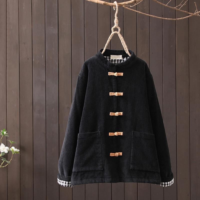 Fickor Corduroy Short Coat