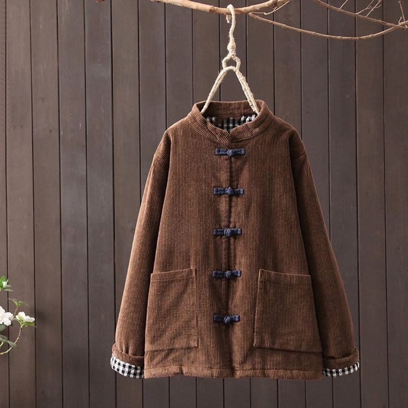 Fickor Corduroy Short Coat