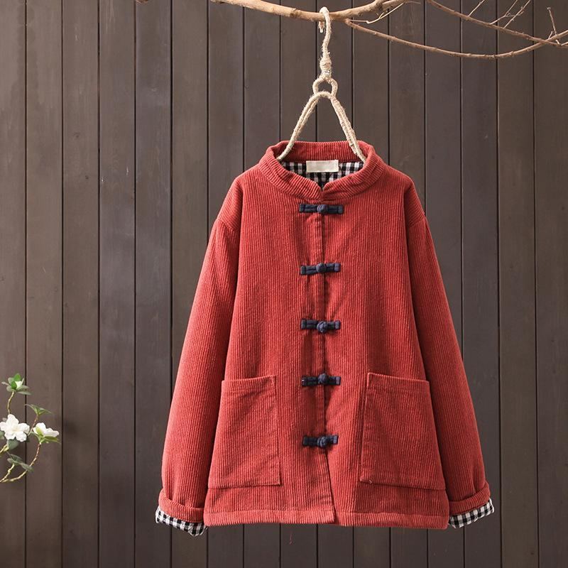 Fickor Corduroy Short Coat