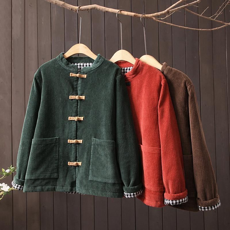 Fickor Corduroy Short Coat