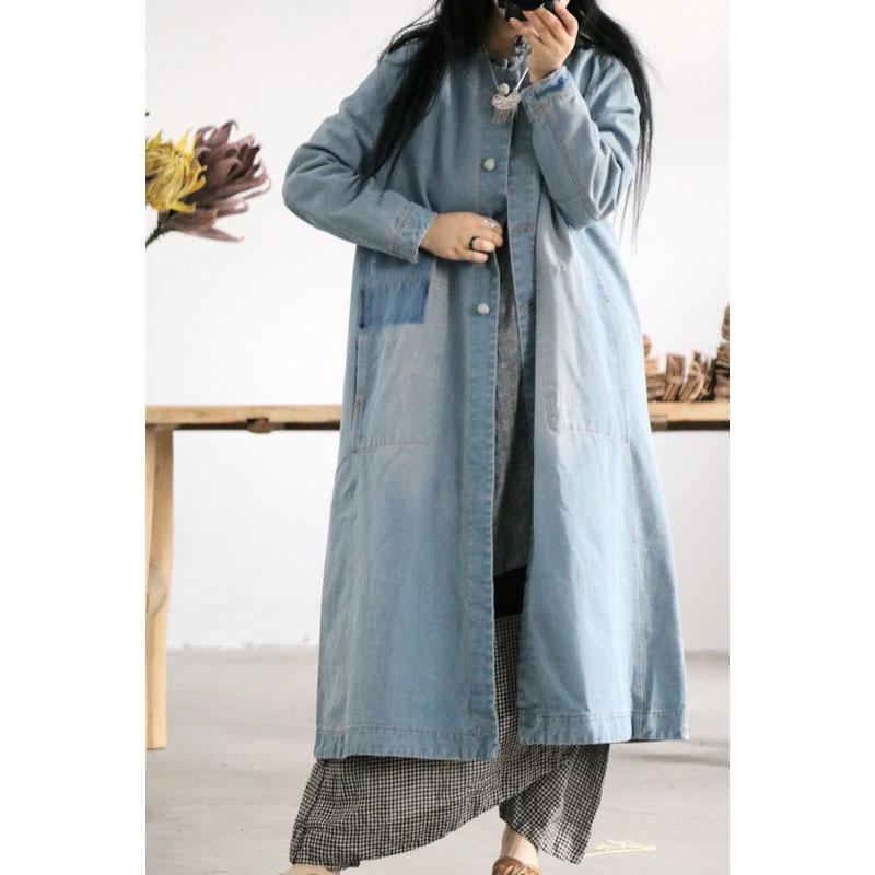 Höst Dam Retro Patchwork Cotton Coat