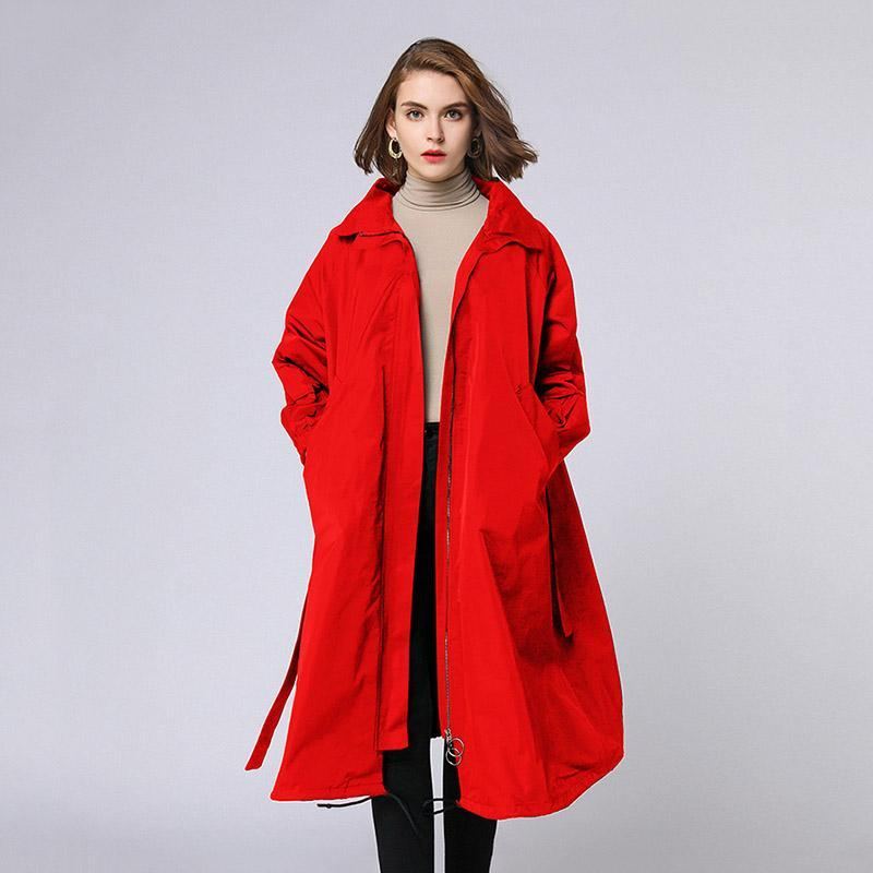 Lös Casual Jacka Dam Plus Size Coat