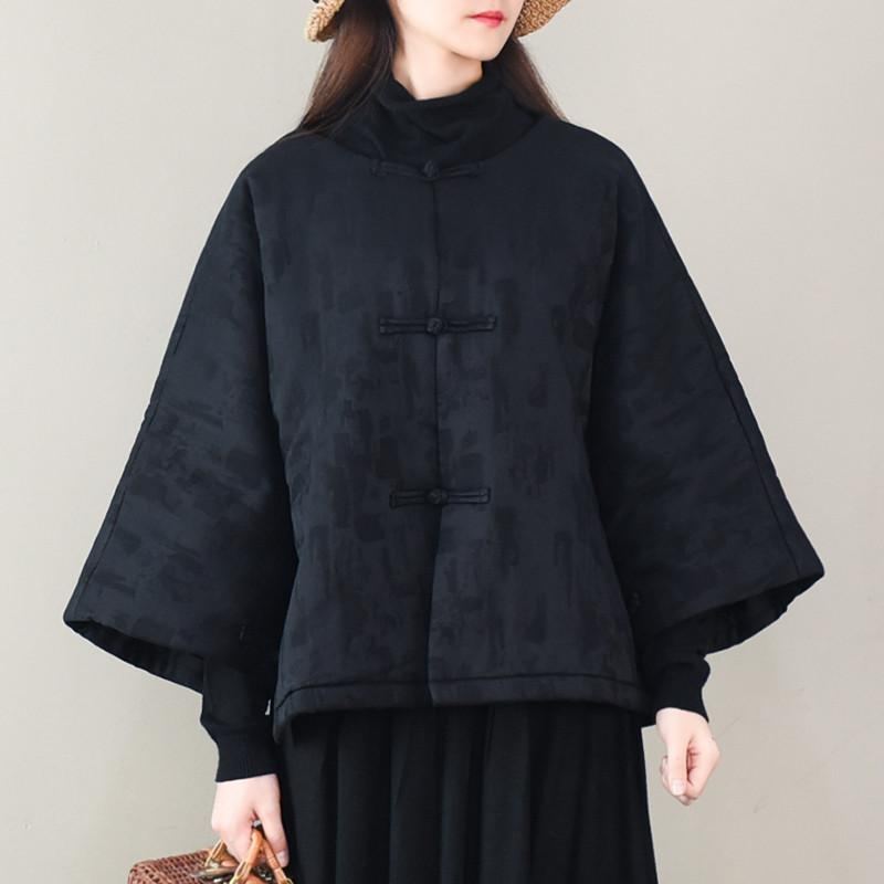 National Style Varm Jacquard Cotton Coat