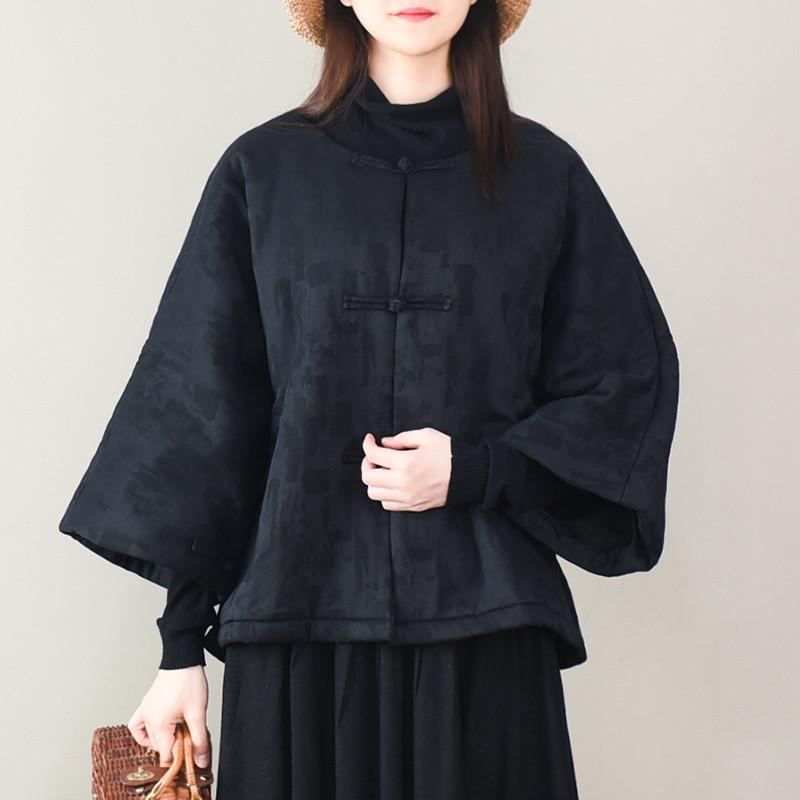 National Style Varm Jacquard Cotton Coat