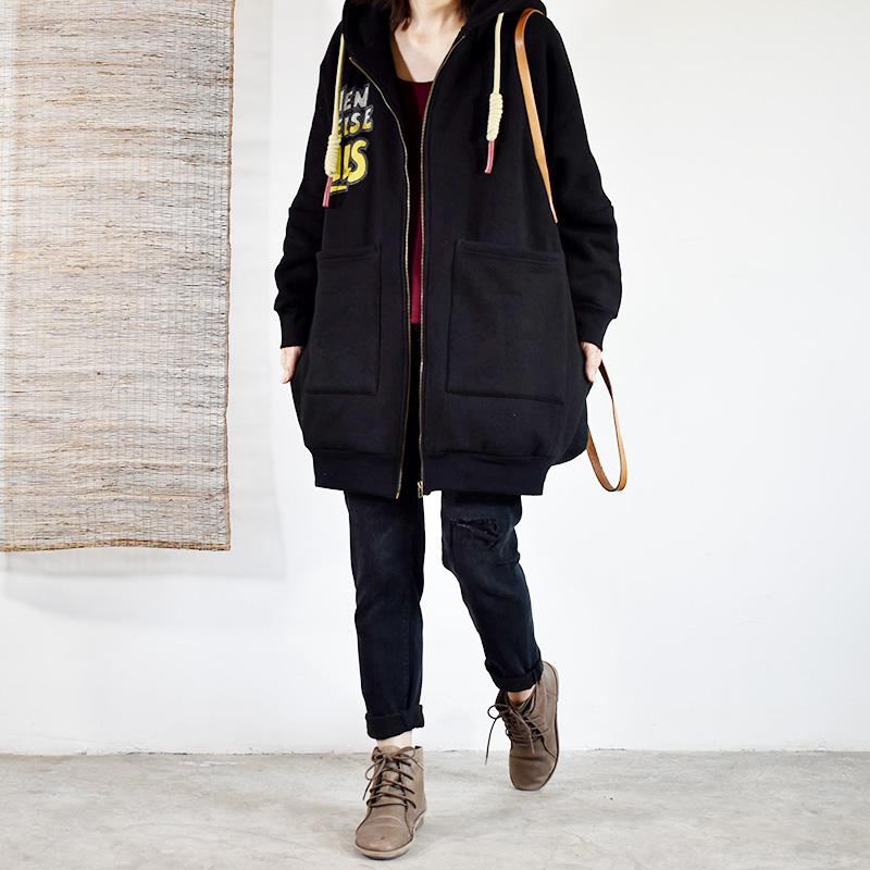 Oversized Hooded Plus Vadderad Vinterjacka