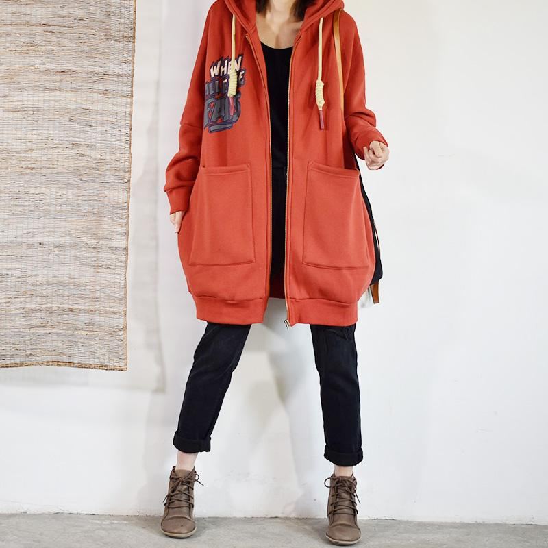 Oversized Hooded Plus Vadderad Vinterjacka