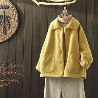 Peter Pan Collar Teddy Bear Coat