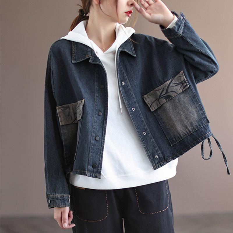 Retro Autumn Loose Cotton Denim Coat