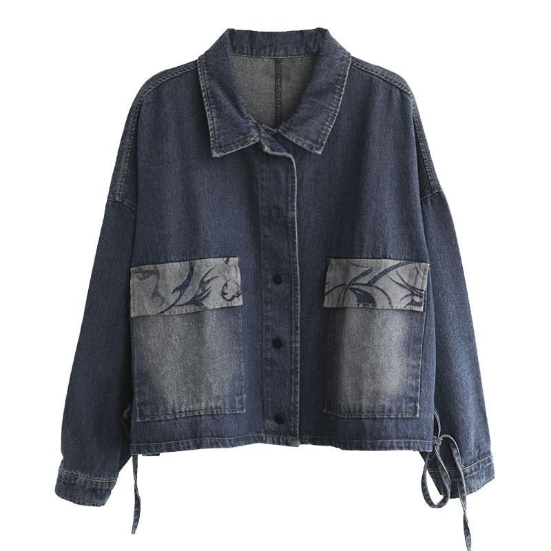 Retro Autumn Loose Cotton Denim Coat