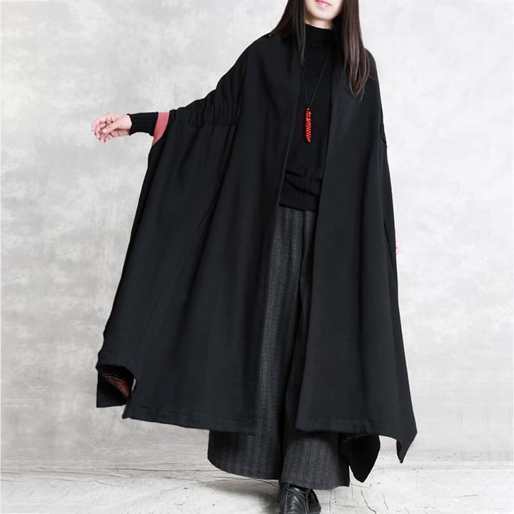 Retro Irregular Loose Causal Cloak Coat