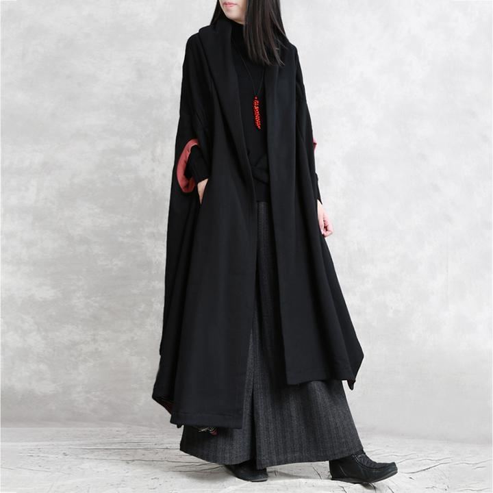 Retro Irregular Loose Causal Cloak Coat