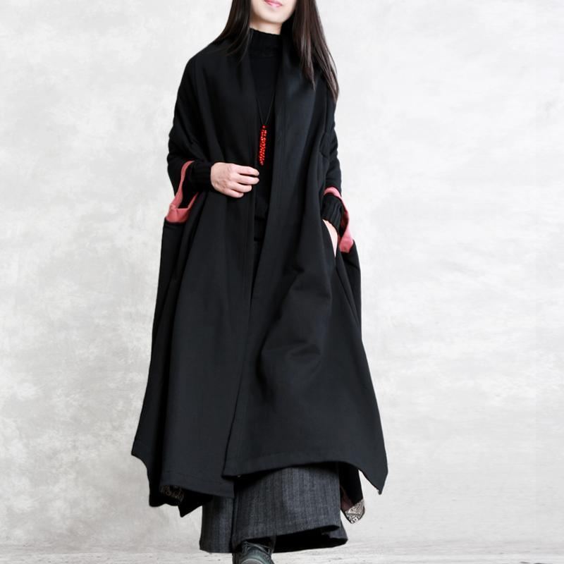 Retro Irregular Loose Causal Cloak Coat