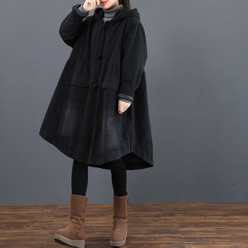 Stitching Cotton Tjock Huva Cotton Coat