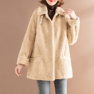 Teddy Bear Cashmere Motorcykeljacka Coat