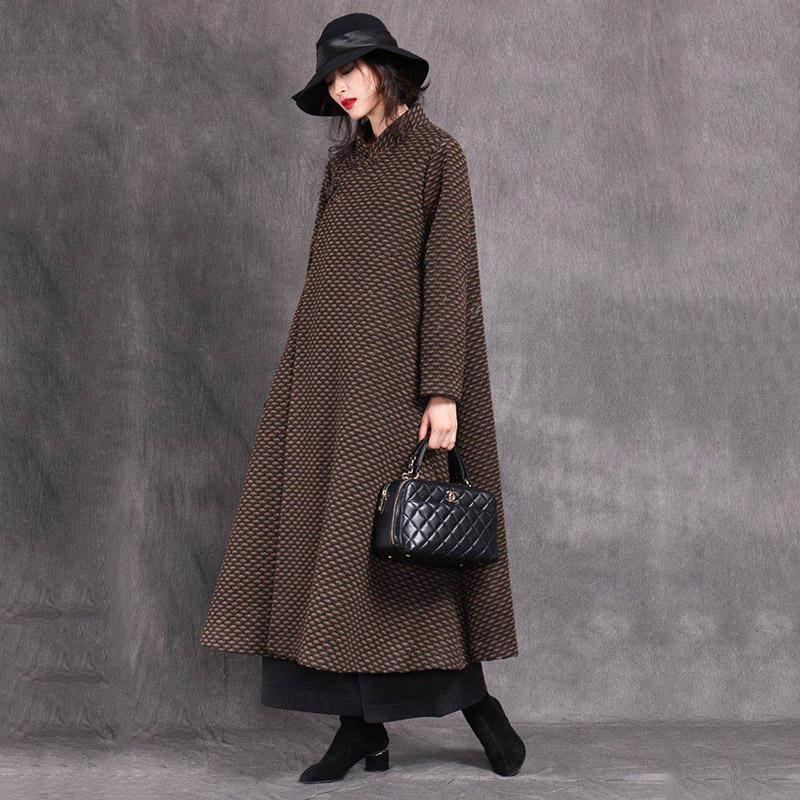 Vintage Loose Plus Size Elegant Woolen Coat