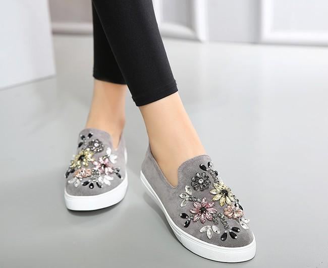 Casual Totem Crystal Loafers Singelskor