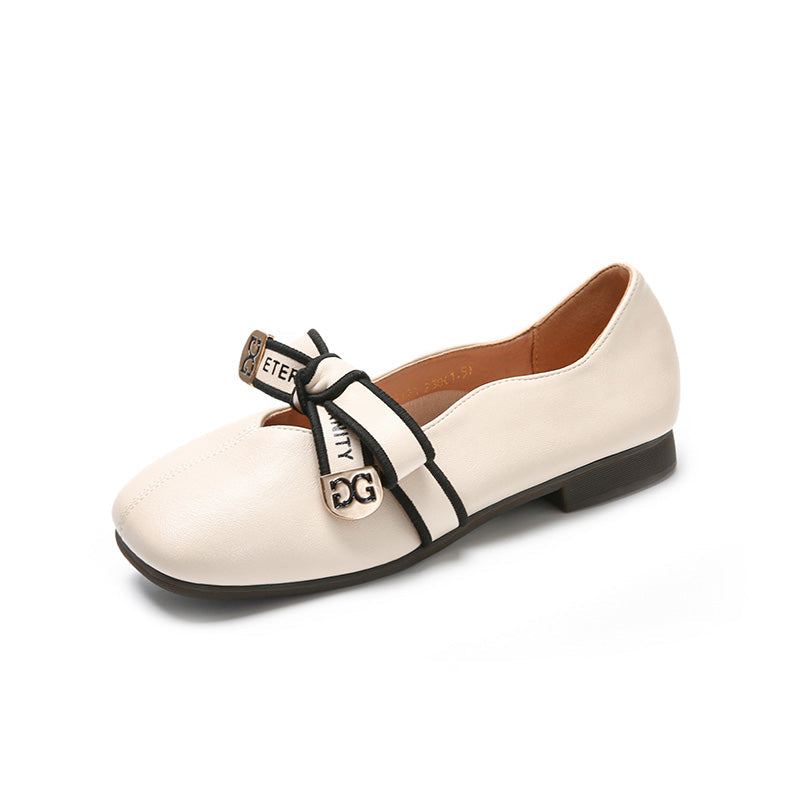 Dam Sommar Retro Elegant Casual Loafers I Läder