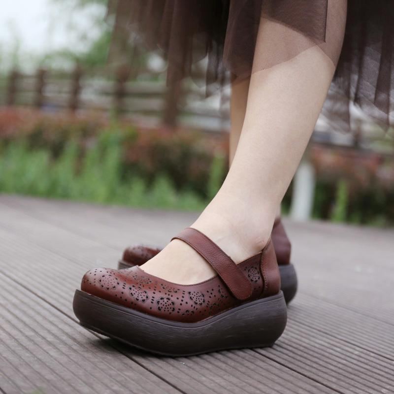 Hollow Summer Handmade Wedges Fritidsskor