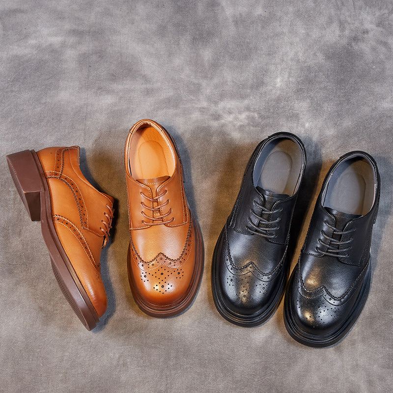 Kvinnor Casual Vintage Fashion Leather Loafers