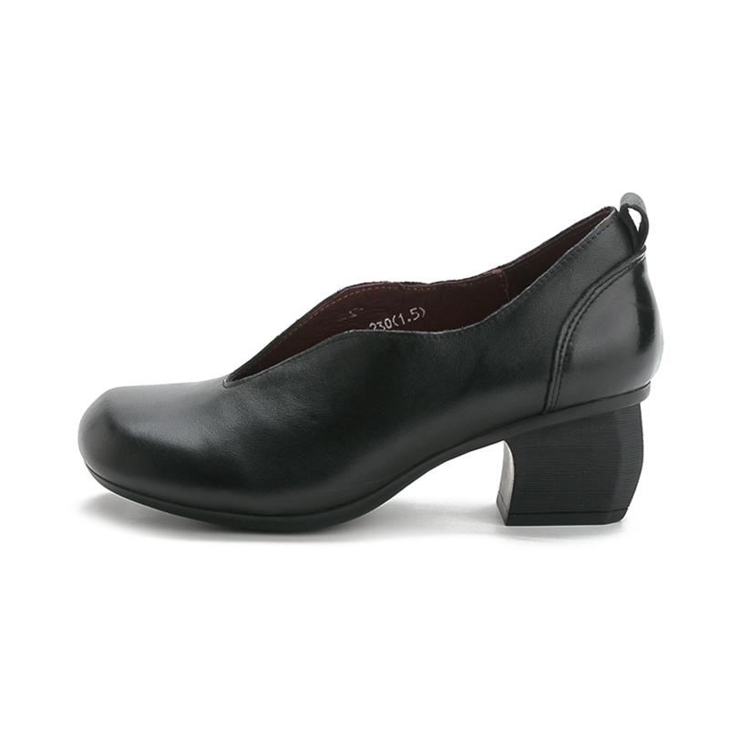 Mellanhäl Shallow Mouth Chunky Heel Fritidsskor