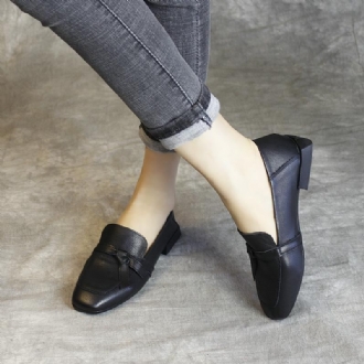 Mode Simple Bowknot Slip-on Fritidsskor