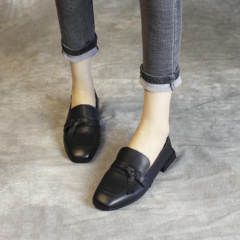 Mode Simple Bowknot Slip-on Fritidsskor