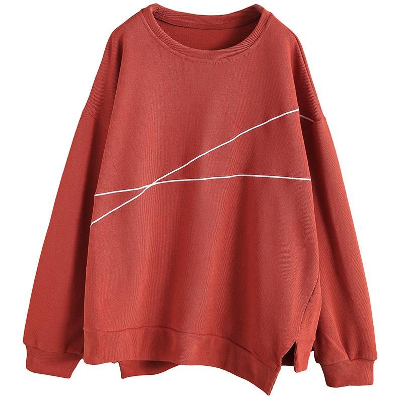 Långärmad Lös Casual Irregular Sweatshirt