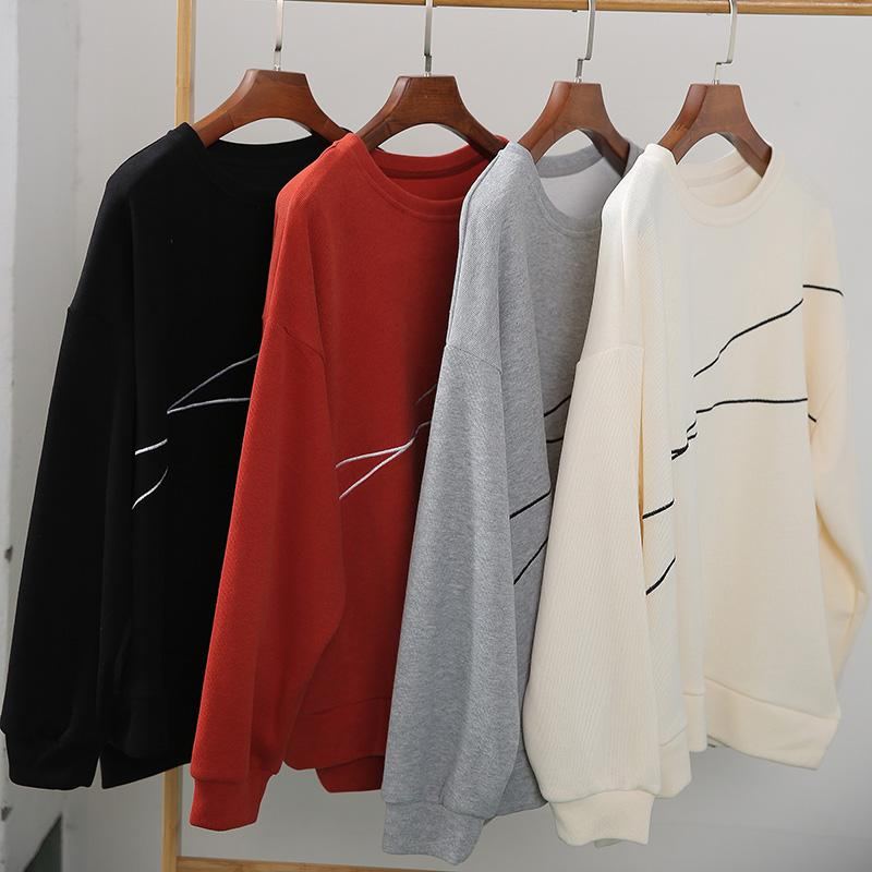 Långärmad Lös Casual Irregular Sweatshirt