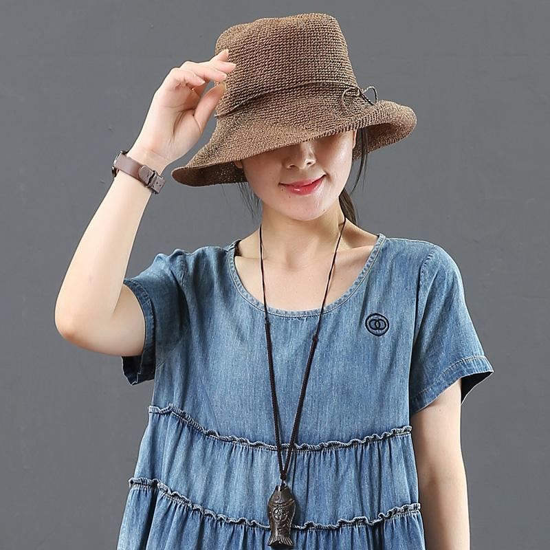 Summer Straw Bowknot Beach Hat