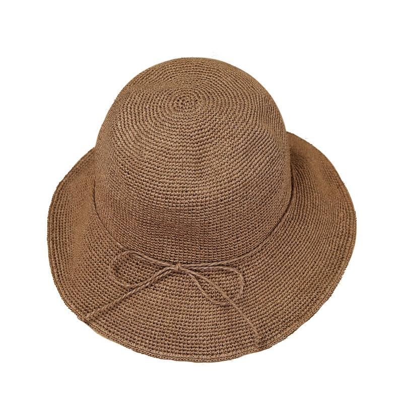 Summer Straw Bowknot Beach Hat