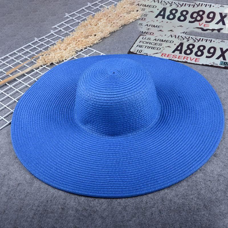 Vår Sommar Dam Straw Beach Hat Solhatt