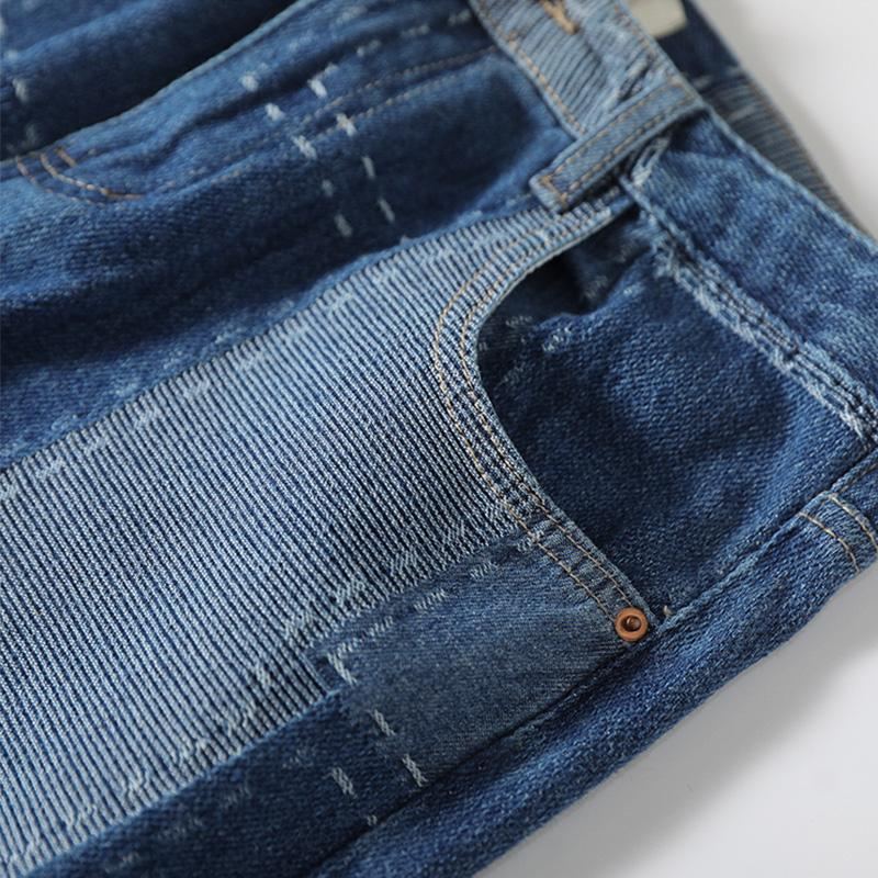 Vårens Patchwork Harem Bomullsjeans