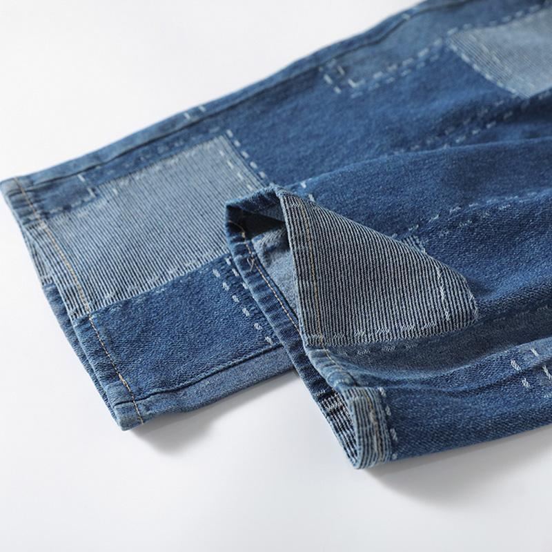 Vårens Patchwork Harem Bomullsjeans