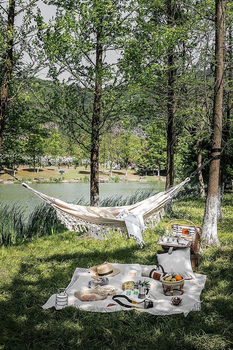 Bärbar Fuktsäker Picknickmatta Linne