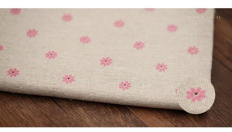 Farmhouse Style Bomull Linne Daisies Duk