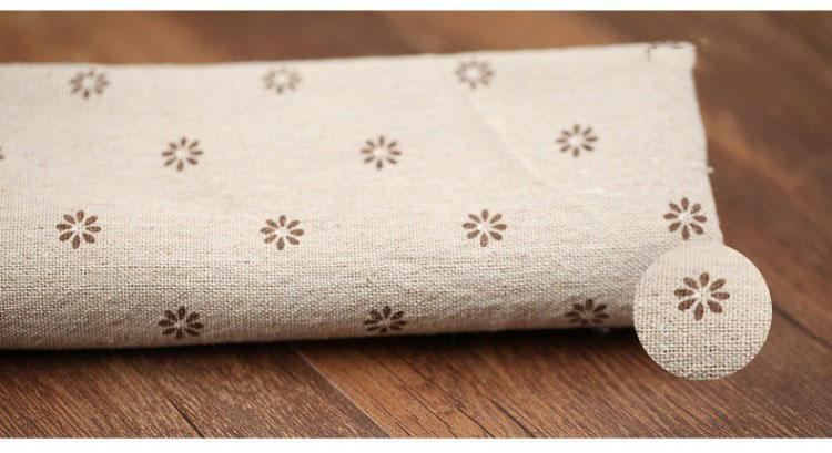 Farmhouse Style Bomull Linne Daisies Duk