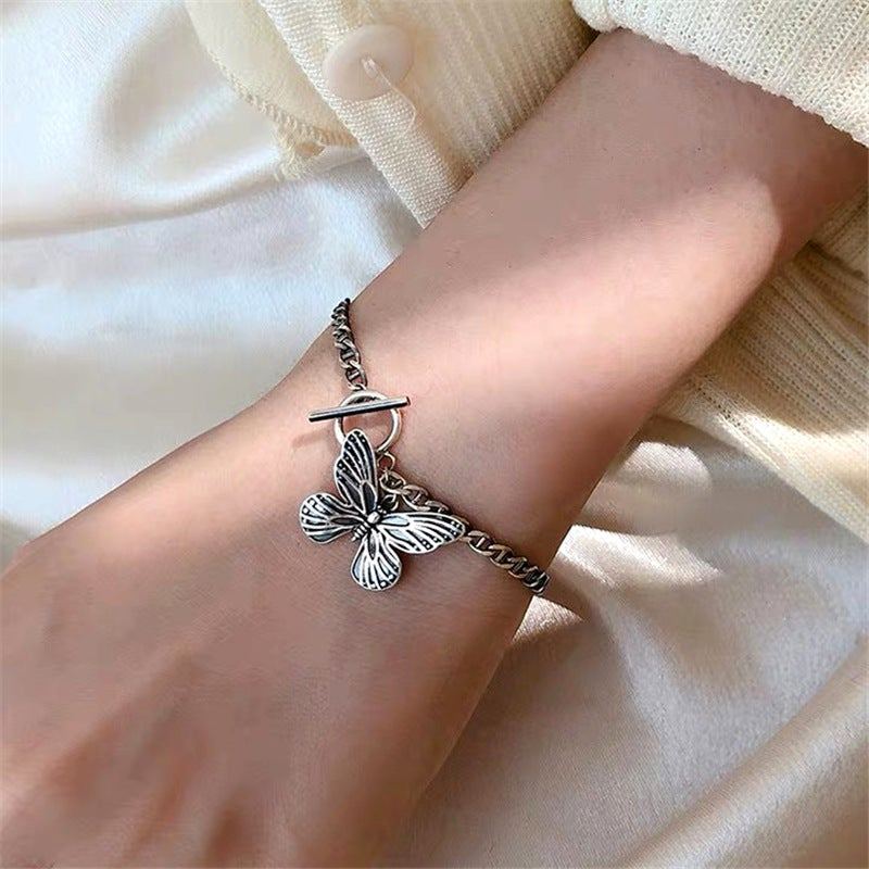 Vintage S925 Silver Butterfly Armband