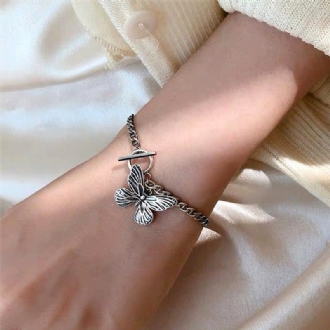 Vintage S925 Silver Butterfly Armband