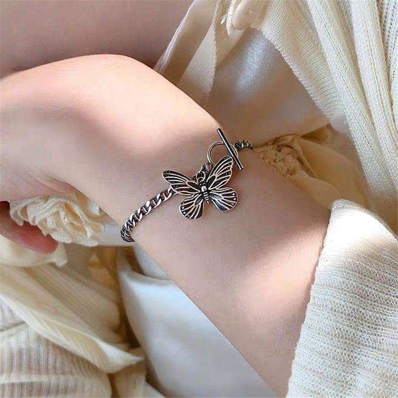 Vintage S925 Silver Butterfly Armband