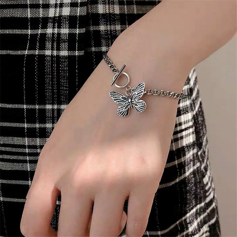 Vintage S925 Silver Butterfly Armband