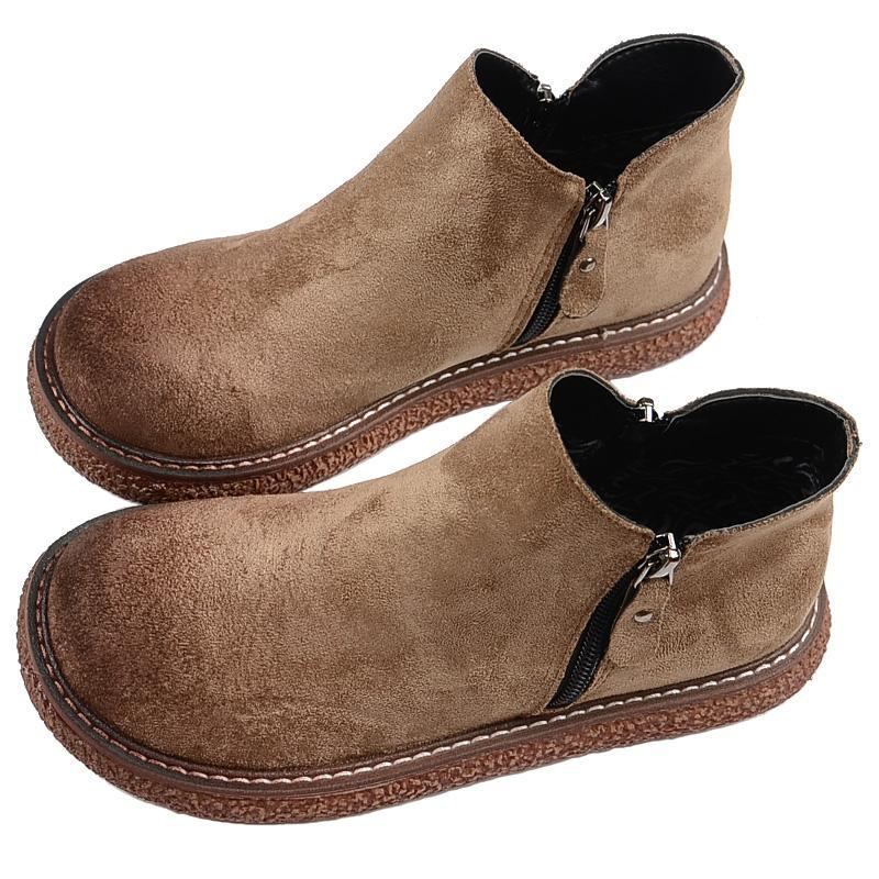 Höst Vintage Handgjorda Comfort Short Boots Dam