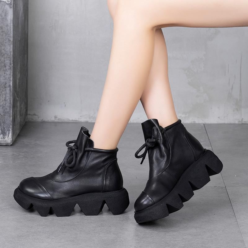 Lace-up Platform Kohud Martin Boots Stövlar